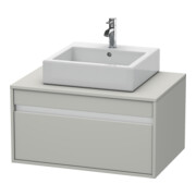 Duravit Meuble sous lavabo Ketho 80x55 cm, blanc mat, 1 tiroir, suspendu