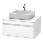 Duravit Meuble sous-lavabo Ketho 80x55 cm, blanc mat, 1 tiroir, suspendu