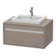 Duravit Meuble sous lavabo Ketho 80x55 cm, blanc mat, 1 tiroir, suspendu-1