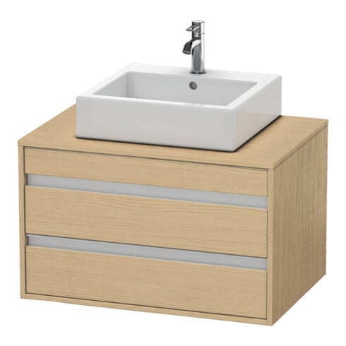 Duravit Meuble sous-lavabo Ketho 80x55 cm, E N, pour AWT milieu, 2 tiroirs