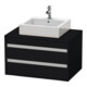 Duravit Meuble sous lavabo Ketho 80x55 cm, E s, f AWT milieu, 2 tiroirs-1