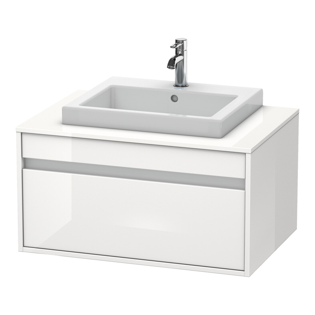 Duravit Meuble sous-lavabo Ketho 80x55cm, H, pour EWT central, 1 tiroir, suspendu