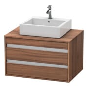 Duravit Meuble sous-lavabo Ketho 80x55cm, N N, avec AWT central, 2 tiroirs