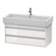 Duravit Meuble sous-lavabo Ketho 95x44 cm, blanc brillant, 2 tiroirs, suspendu-1