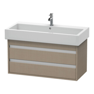 Duravit Meuble sous lavabo Ketho 95x44 cm, blanc mat, 2 tiroirs, suspendu