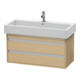 Duravit Meuble sous lavabo Ketho 95x44 cm, blanc œuf, 2 tiroirs, suspendu-1