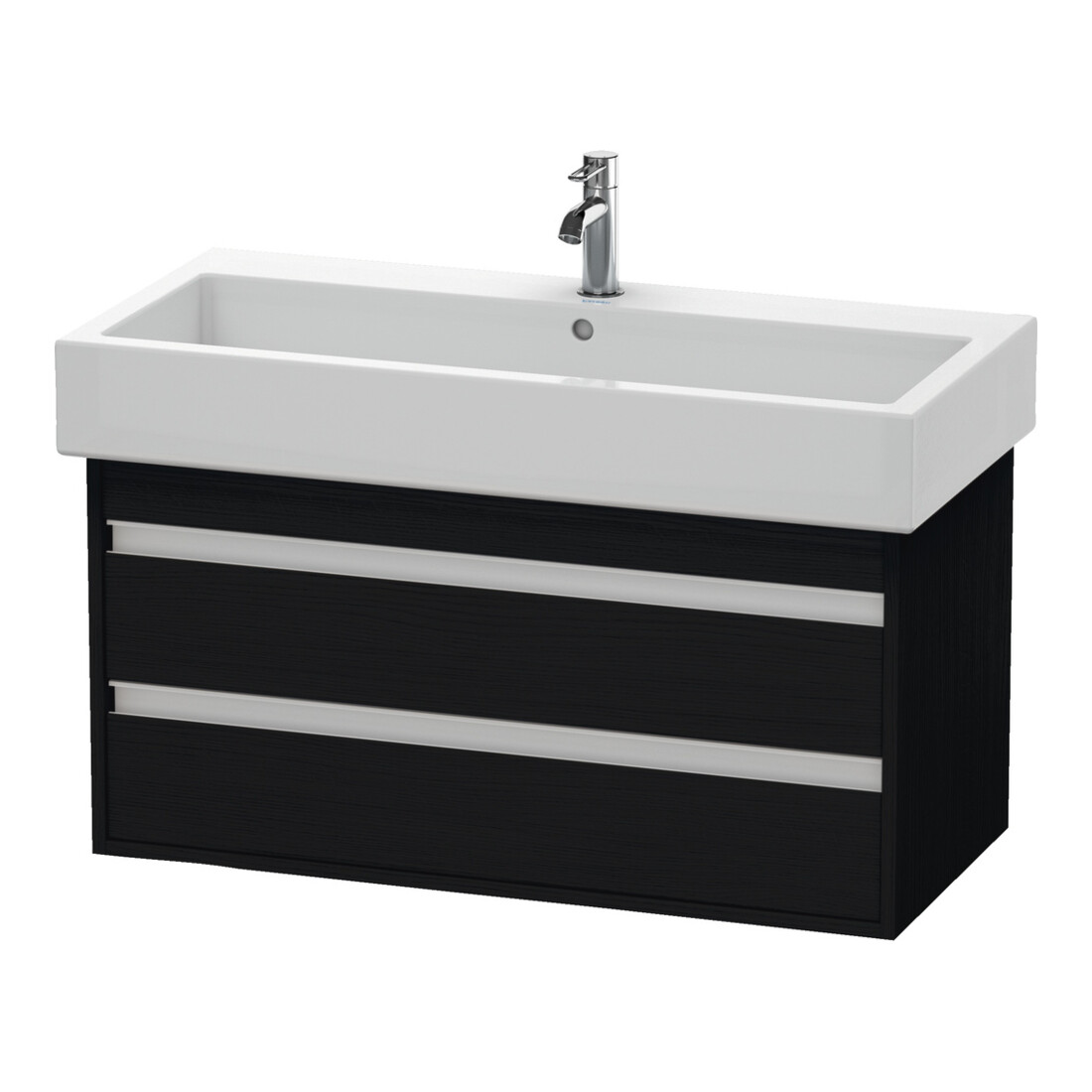Duravit Meuble sous lavabo Ketho 95x44 cm, blanc œuf, 2 tiroirs, suspendu