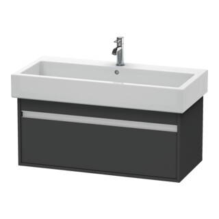 Duravit Meuble sous-lavabo Ketho 95x44 cm, graphite mat, 1 tiroir, suspendu