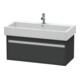 Duravit Meuble sous-lavabo Ketho 95x44 cm, graphite mat, 1 tiroir, suspendu-1