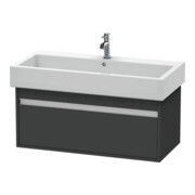 Duravit Meuble sous-lavabo Ketho 95x44 cm, graphite mat, 1 tiroir, suspendu