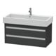 Duravit Meuble sous-lavabo Ketho 95x44 cm, gris mat, 2 tiroirs, suspendu-1