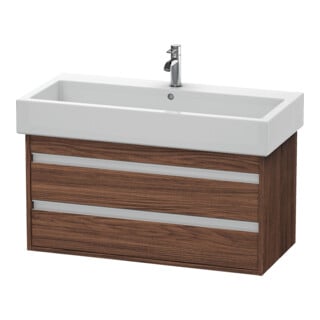 Duravit Meuble sous-lavabo Ketho 95x44 cm, noyer foncé, 2 tiroirs, suspendu