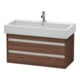 Duravit Meuble sous-lavabo Ketho 95x44 cm, noyer foncé, 2 tiroirs, suspendu-1