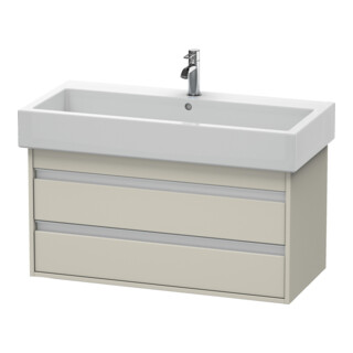 Duravit Meuble sous lavabo Ketho 95x44 cm, taupe, 2 tiroirs, suspendu