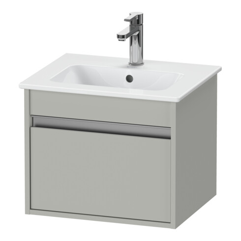 Duravit Meuble sous lavabo Ketho Compact 50x41,2x41 cm, 1 tiroir, suspendu, béton gris