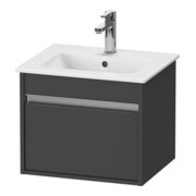 Duravit Meuble sous-lavabo Ketho Compact 50x41,2x41 cm, 1 tiroir, suspendu, graphite mat-1