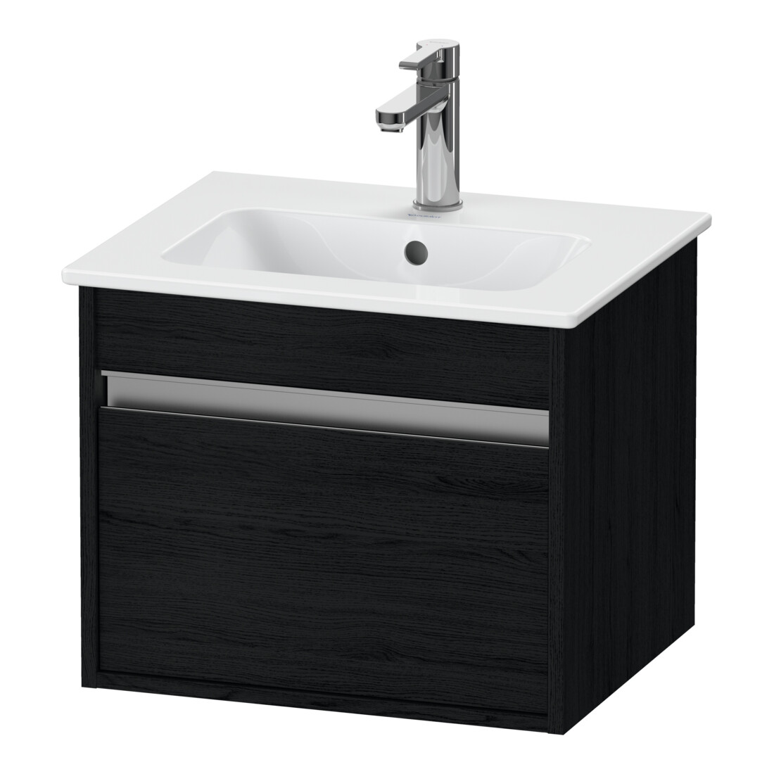 Duravit Meuble sous lavabo Ketho Compact 50x41,2x41 cm, 1 tiroir, suspendu, noir œuf