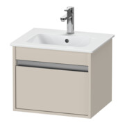 Duravit Meuble sous lavabo Ketho Compact 50x41,2x41 cm, 1 tiroir, suspendu, taupe-1