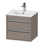 Duravit Meuble sous lavabo Ketho Compact 50x41,2x48 cm, 2 tiroirs, suspendu, bas. ma-1