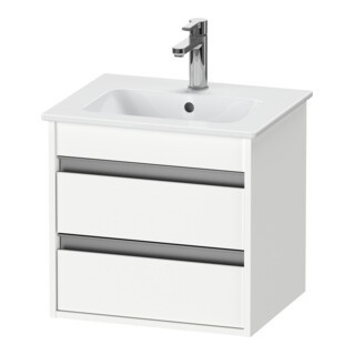 Duravit Meuble sous-lavabo Ketho Compact 50x41,2x48cm, 2 tiroirs, suspendu, blanc mat