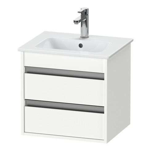 Duravit Meuble sous-lavabo Ketho Compact 50x41,2x48cm, 2 tiroirs, suspendu, blanc mat