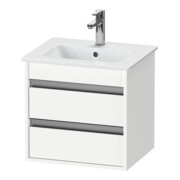 Duravit Meuble sous-lavabo Ketho Compact 50x41,2x48cm, 2 tiroirs, suspendu, blanc mat