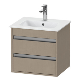 Duravit Meuble sous lavabo Ketho Compact 50x41,2x48cm, 2 tiroirs, suspendu, lin