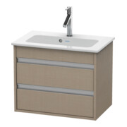 Duravit Meuble sous lavabo Ketho Compact 60x38,5 cm, blanc, 2 tiroirs, suspendu-1