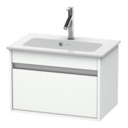 Duravit Meuble sous-lavabo Ketho Compact 60x38,5 cm, blanc mat, 1 tiroir, suspendu