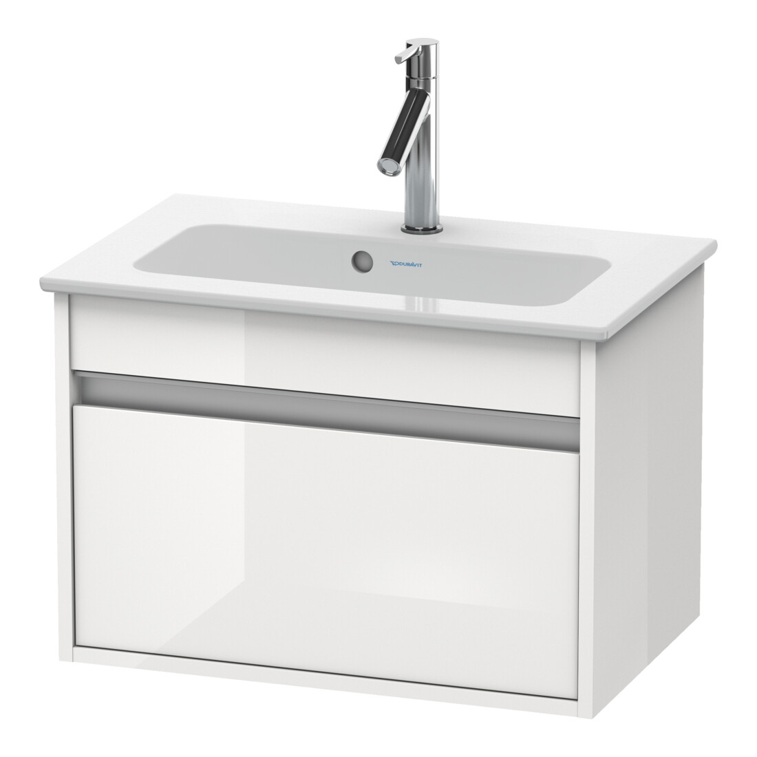Duravit Meuble sous-lavabo Ketho Compact 60x38,5 cm, blanc mat, 1 tiroir, suspendu
