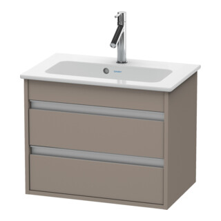 Duravit Meuble sous-lavabo Ketho Compact 60x38,5 cm, blanc mat, 2 tiroirs, suspendu