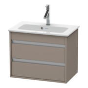 Duravit Meuble sous-lavabo Ketho Compact 60x38,5 cm, blanc mat, 2 tiroirs, suspendu