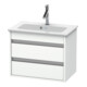 Duravit Meuble sous lavabo Ketho Compact 60x38,5 cm, blanc mat, 2 tiroirs, suspendu-1