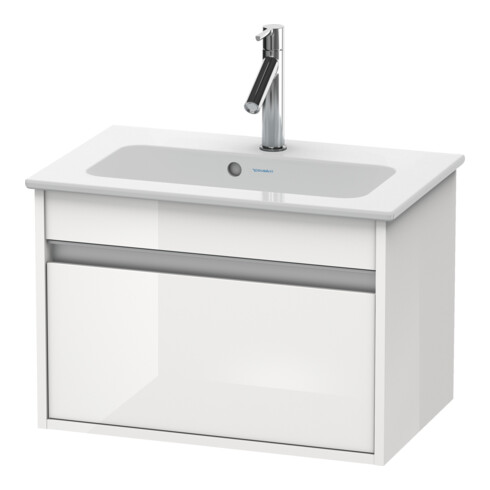 Duravit Meuble sous lavabo Ketho Compact 60x38,5 cm, blanc œuf, 1 tiroir, suspendu