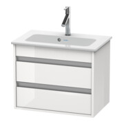 Duravit Meuble sous-lavabo Ketho Compact 60x38,5 cm, graph ma, 2 tiroirs, suspendu-3
