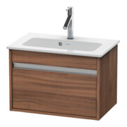 Duravit Meuble sous-lavabo Ketho Compact 60x38,5 cm, noyer naturel, 1 tiroir, suspendu