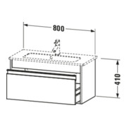 Duravit Meuble sous-lavabo Ketho Compact 80x38,5 cm, bas, 1 tiroir, suspendu-4