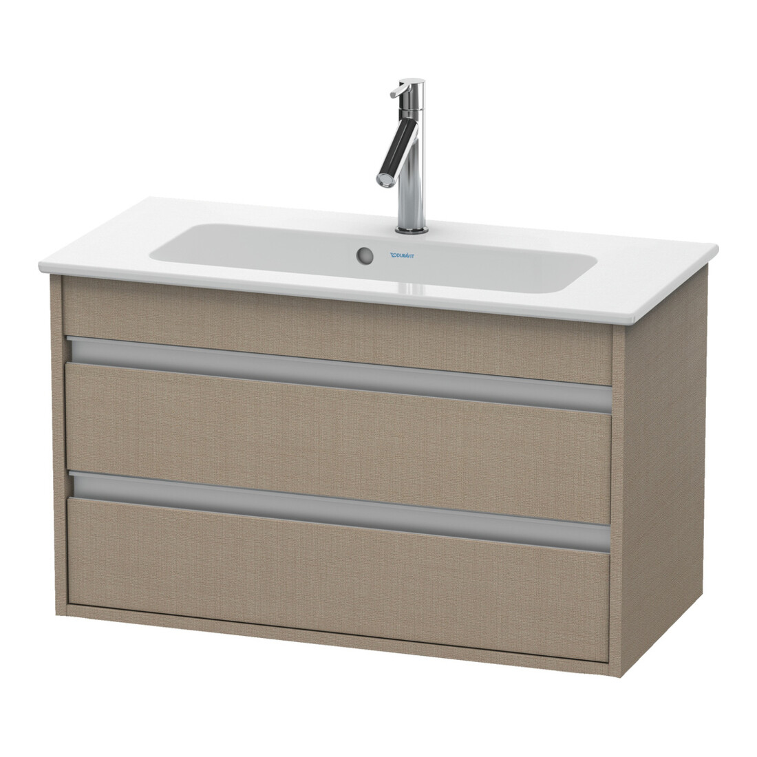 Duravit Meuble sous lavabo Ketho Compact 80x38,5 cm, beige, 2 tiroirs, suspendu
