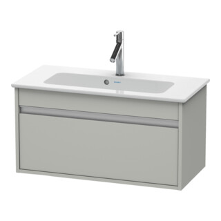 Duravit Meuble sous-lavabo Ketho Compact 80x38,5 cm, béton gris, 1 tiroir, suspendu