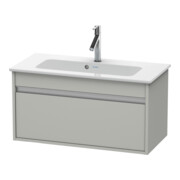 Duravit Meuble sous-lavabo Ketho Compact 80x38,5 cm, béton gris, 1 tiroir, suspendu