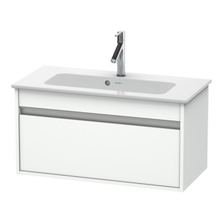 Duravit Meuble sous-lavabo Ketho Compact 80x38,5 cm, blanc mat, 1 tiroir, suspendu