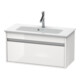 Duravit Meuble sous-lavabo Ketho Compact 80x38,5 cm, blanc mat, 1 tiroir, suspendu