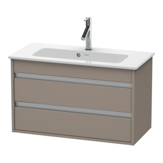 Duravit Meuble sous-lavabo Ketho Compact 80x38,5 cm, blanc mat, 2 tiroirs, suspendu