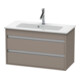 Duravit Meuble sous-lavabo Ketho Compact 80x38,5 cm, blanc mat, 2 tiroirs, suspendu-1