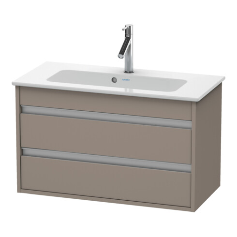 Duravit Meuble sous-lavabo Ketho Compact 80x38,5 cm, blanc mat, 2 tiroirs, suspendu