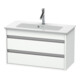 Duravit Meuble sous-lavabo Ketho Compact 80x38,5 cm, blanc mat, 2 tiroirs, suspendu-1