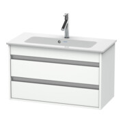 Duravit Meuble sous-lavabo Ketho Compact 80x38,5 cm, blanc mat, 2 tiroirs, suspendu
