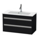 Duravit Meuble sous-lavabo Ketho Compact 80x38,5 cm, blanc œuf, 2 tiroirs, suspendu-1