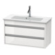 Duravit Meuble sous-lavabo Ketho Compact 80x38,5 cm, graph ma, 2 tiroirs, suspendu
