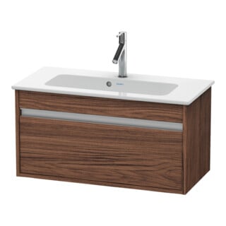 Duravit Meuble sous-lavabo Ketho Compact 80x38,5 cm, noyer foncé, 1 tiroir, suspendu